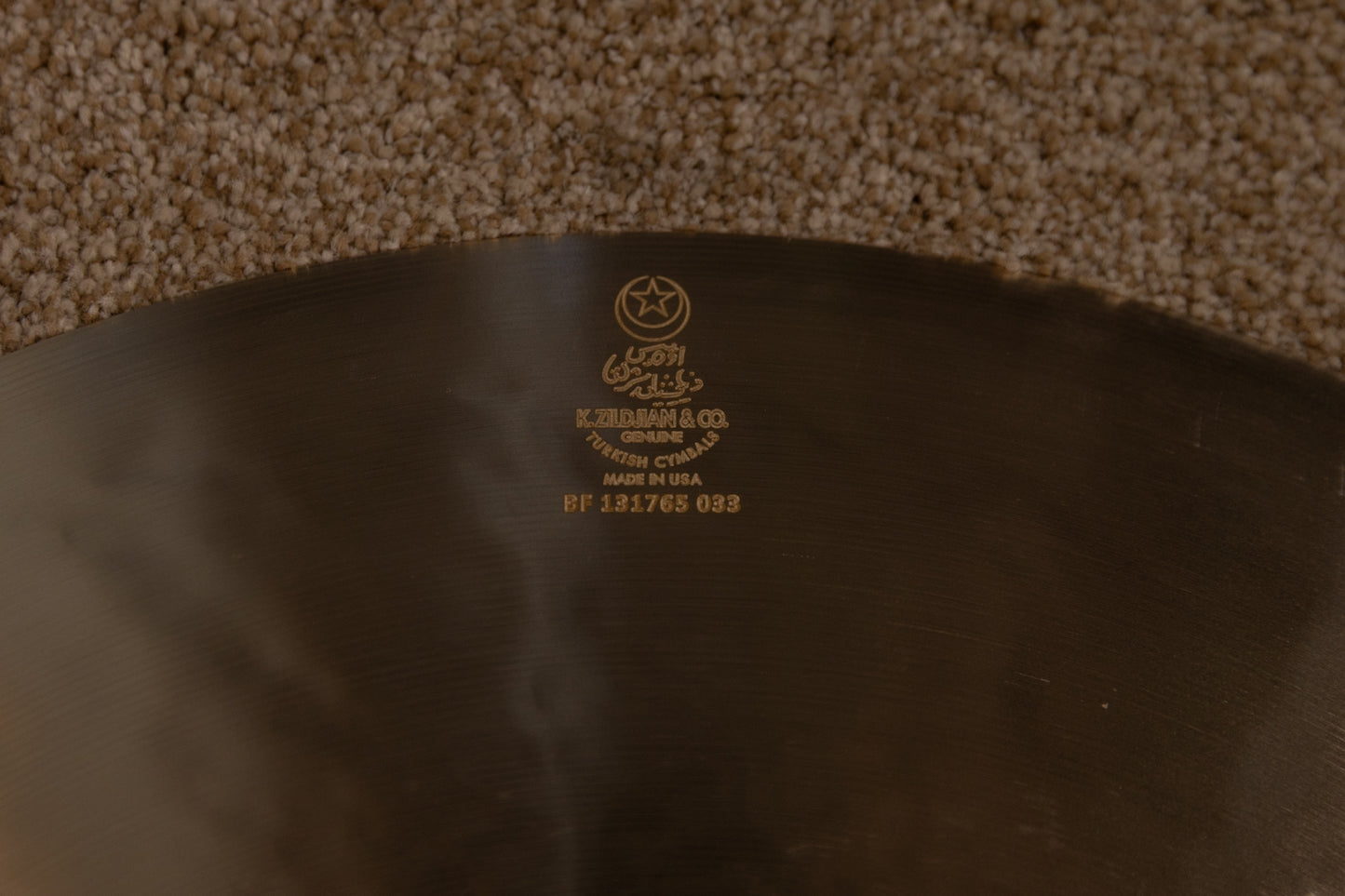 Zildjian 19" K Dark Thin Crash Cymbal 1535g