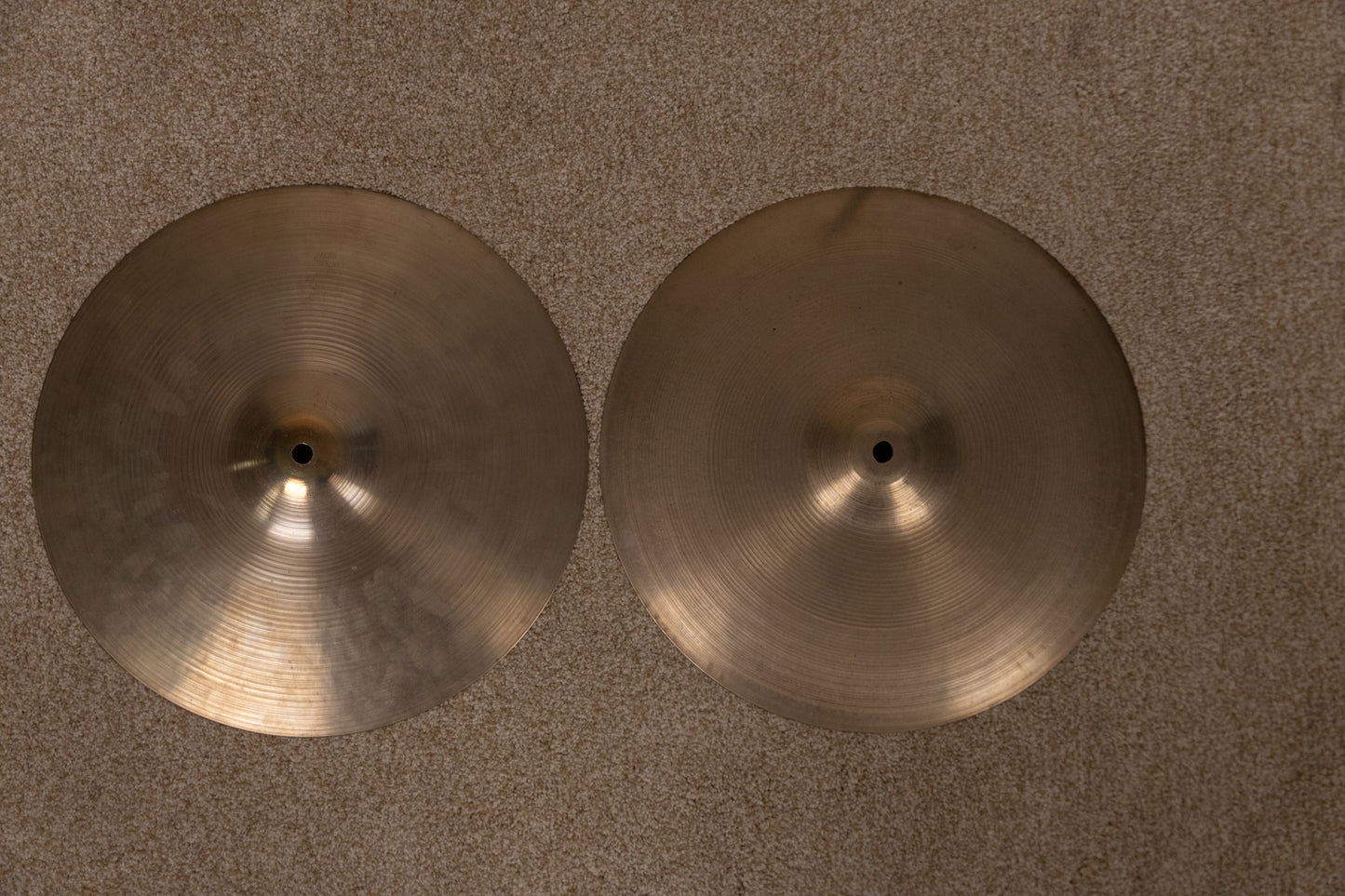 Vintage Zildjian 14" New Beat Hi Hat Cymbals 862g 1122g