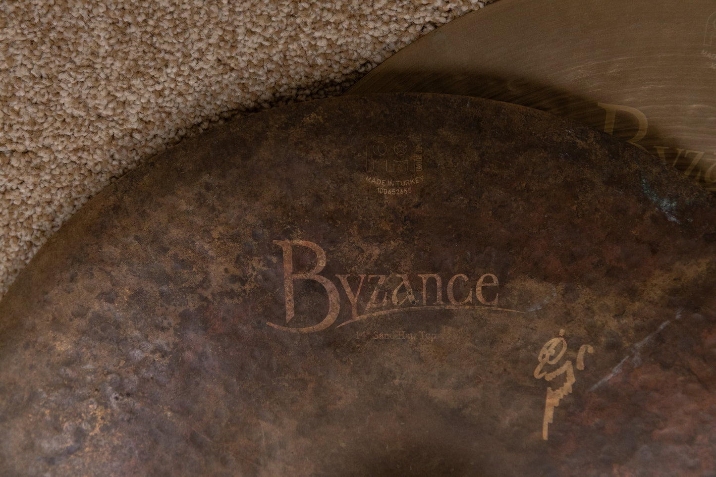 Meinl 14" Byzance Sand Hi Hat Cymbals 859g 1503g