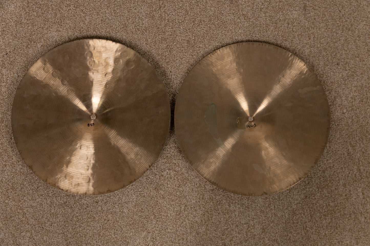 Meinl 14" Byzance Sand Hi Hat Cymbals 859g 1503g