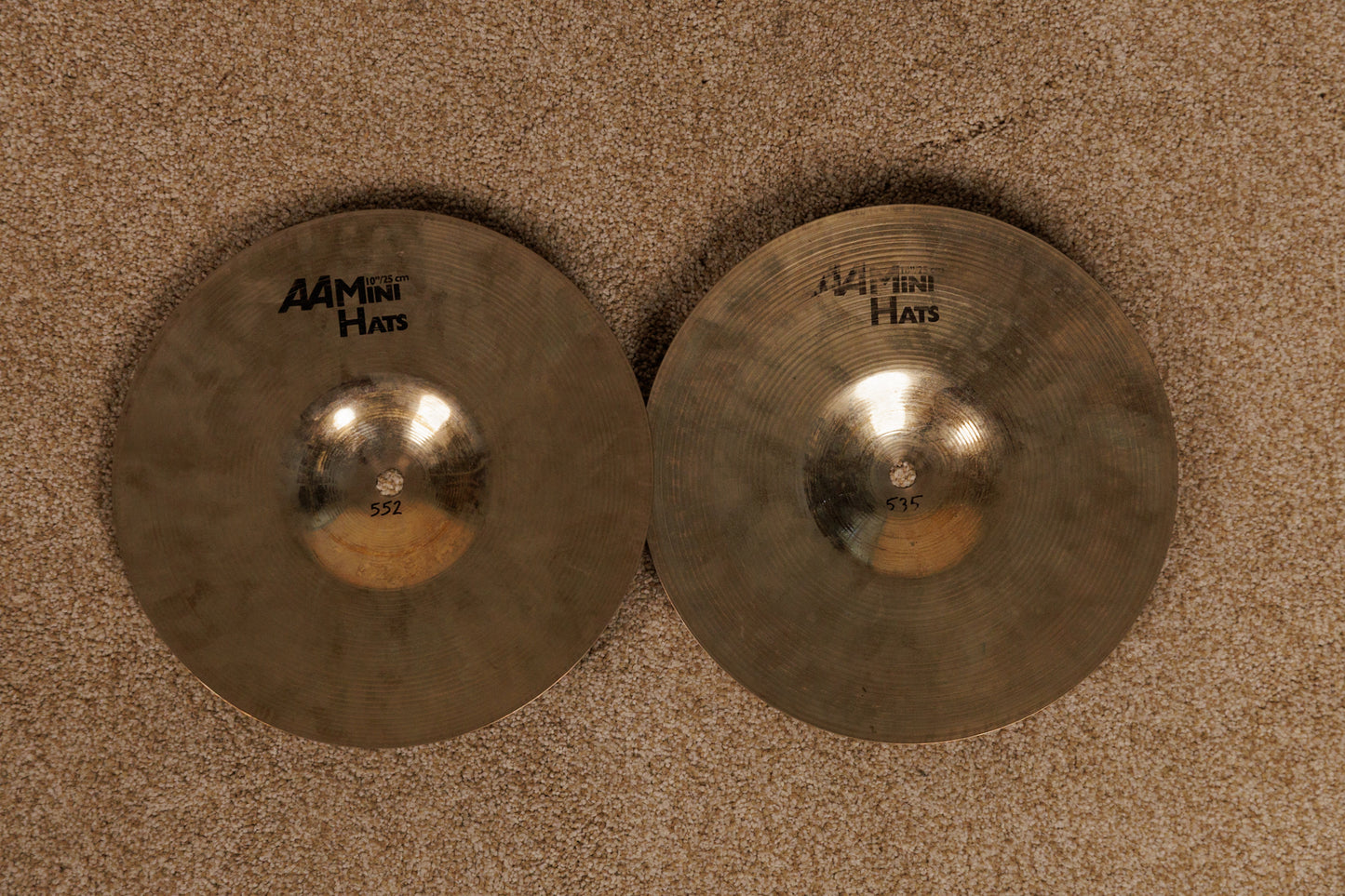 Sabian AA 10" Mini Hats Hi Hat Cymbals 535g 552g