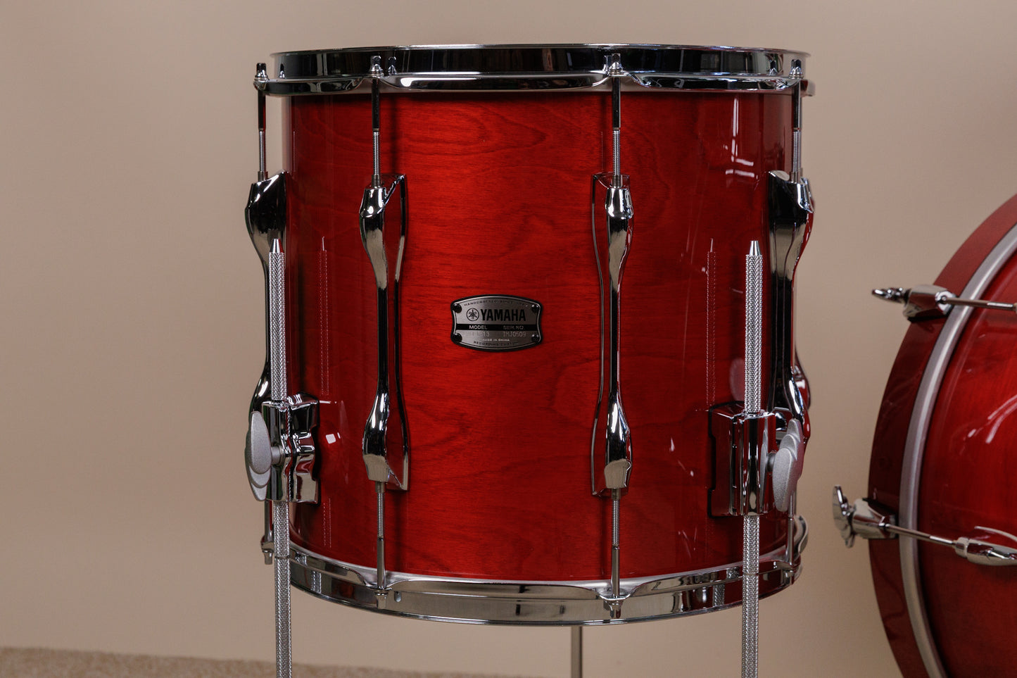 Yamaha Recording Custom Autumn Red Lacquer Drum Set 16x20 8x12 and 13x14