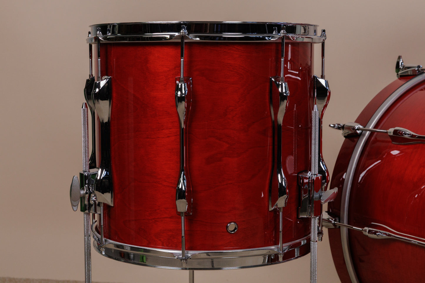 Yamaha Recording Custom Autumn Red Lacquer Drum Set 16x20 8x12 and 13x14
