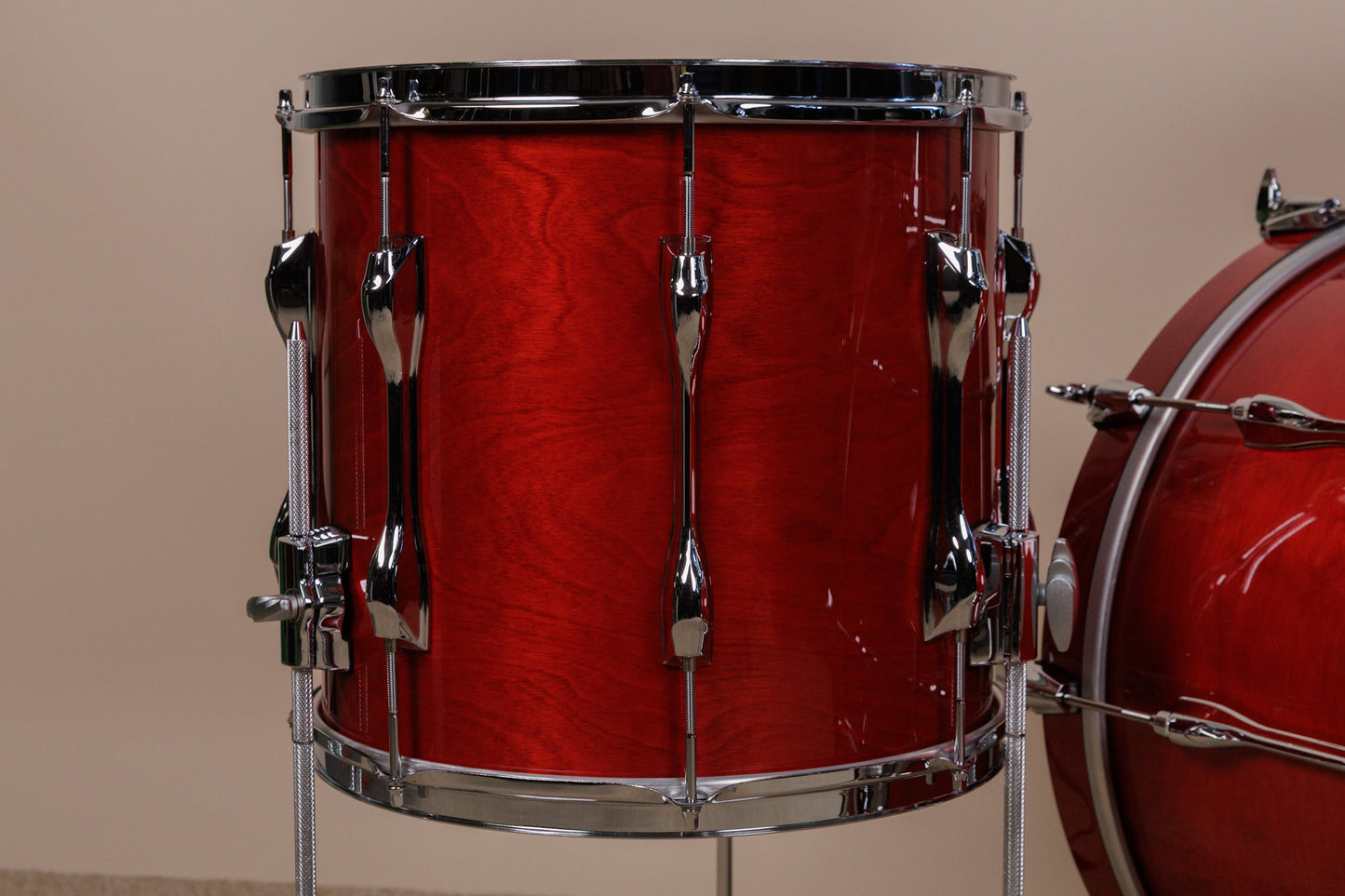Yamaha Recording Custom Autumn Red Lacquer Drum Set 16x20 8x12 and 13x14