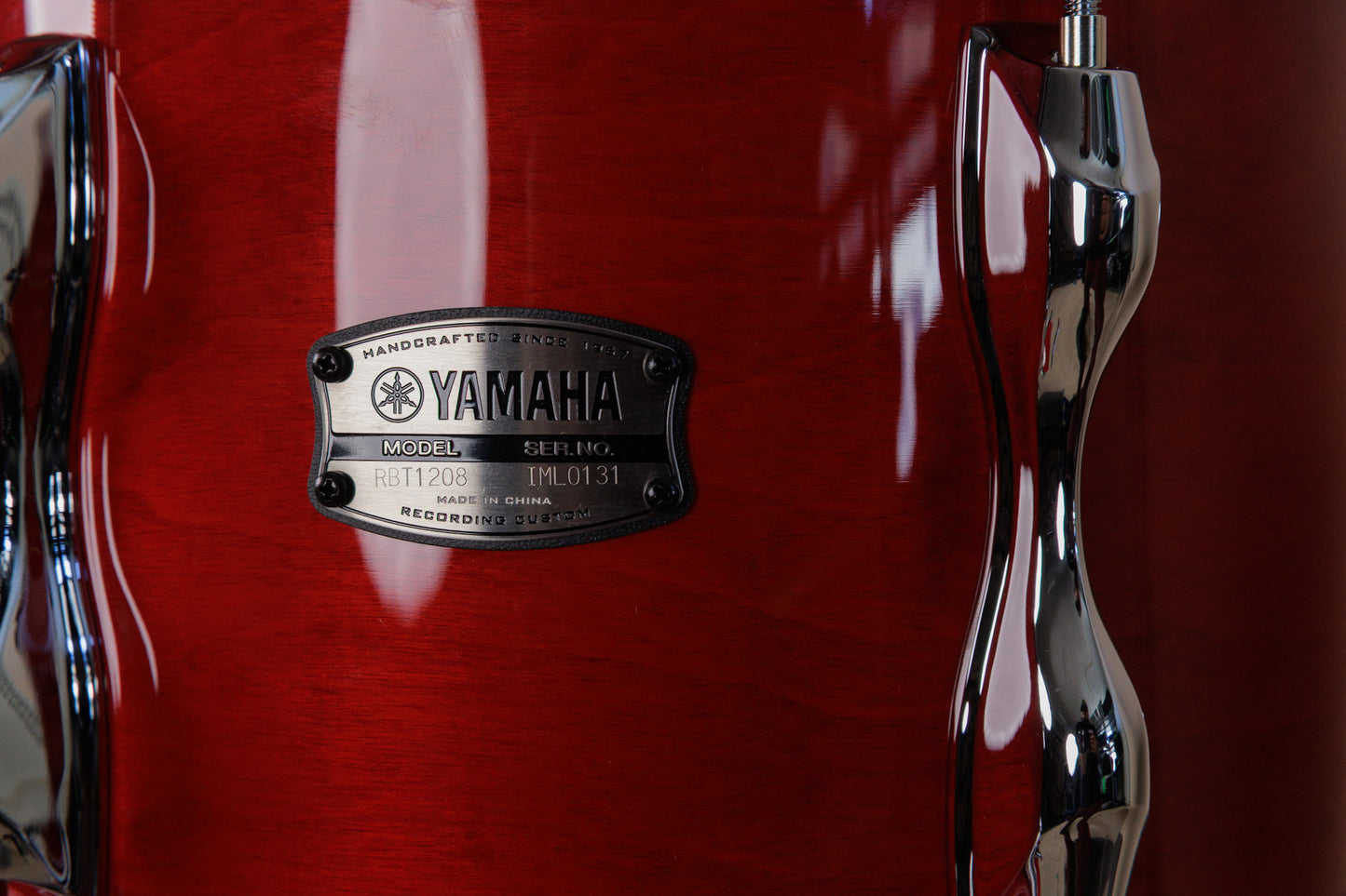 Yamaha Recording Custom Autumn Red Lacquer Drum Set 16x20 8x12 and 13x14