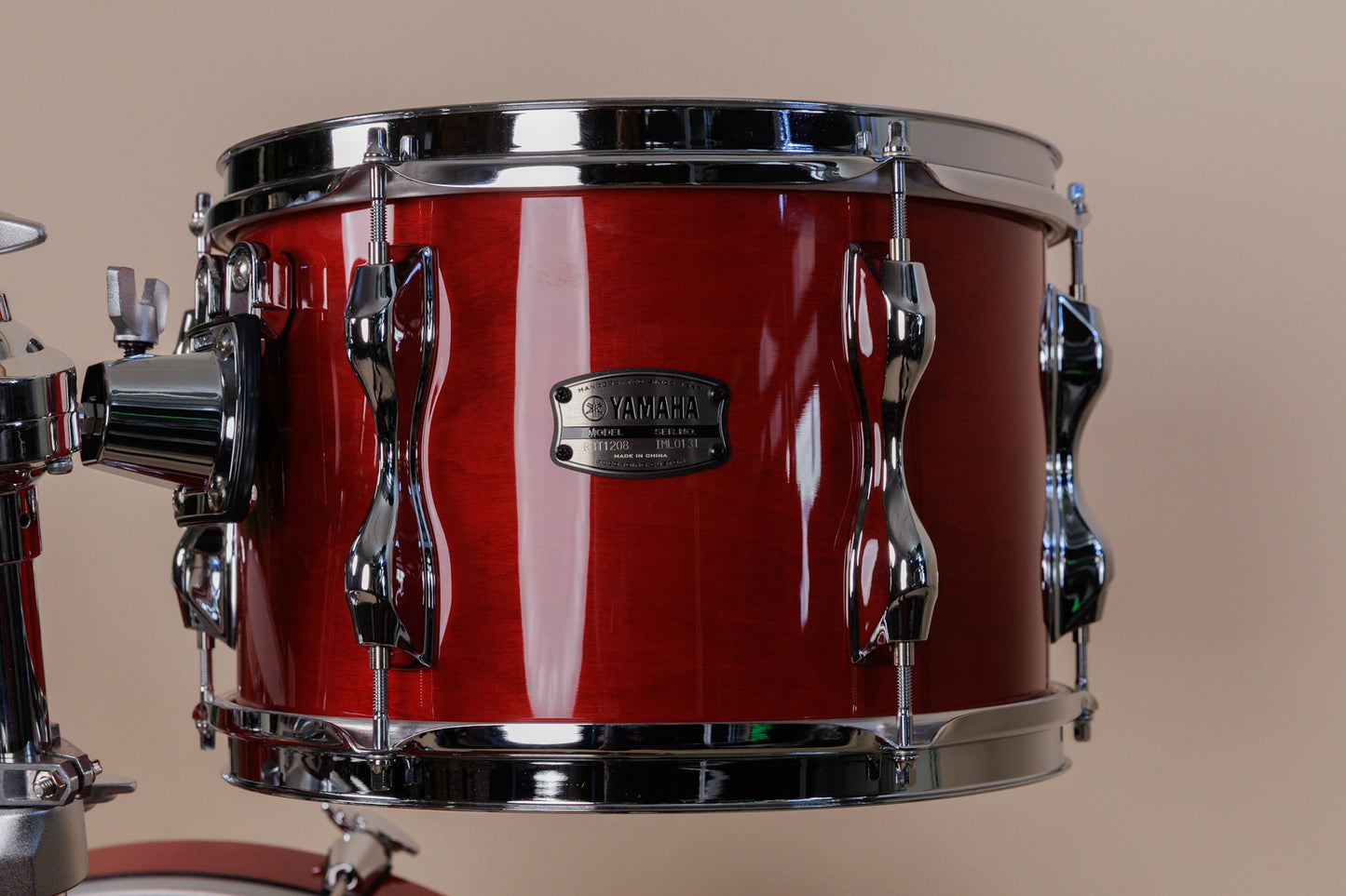 Yamaha Recording Custom Autumn Red Lacquer Drum Set 16x20 8x12 and 13x14