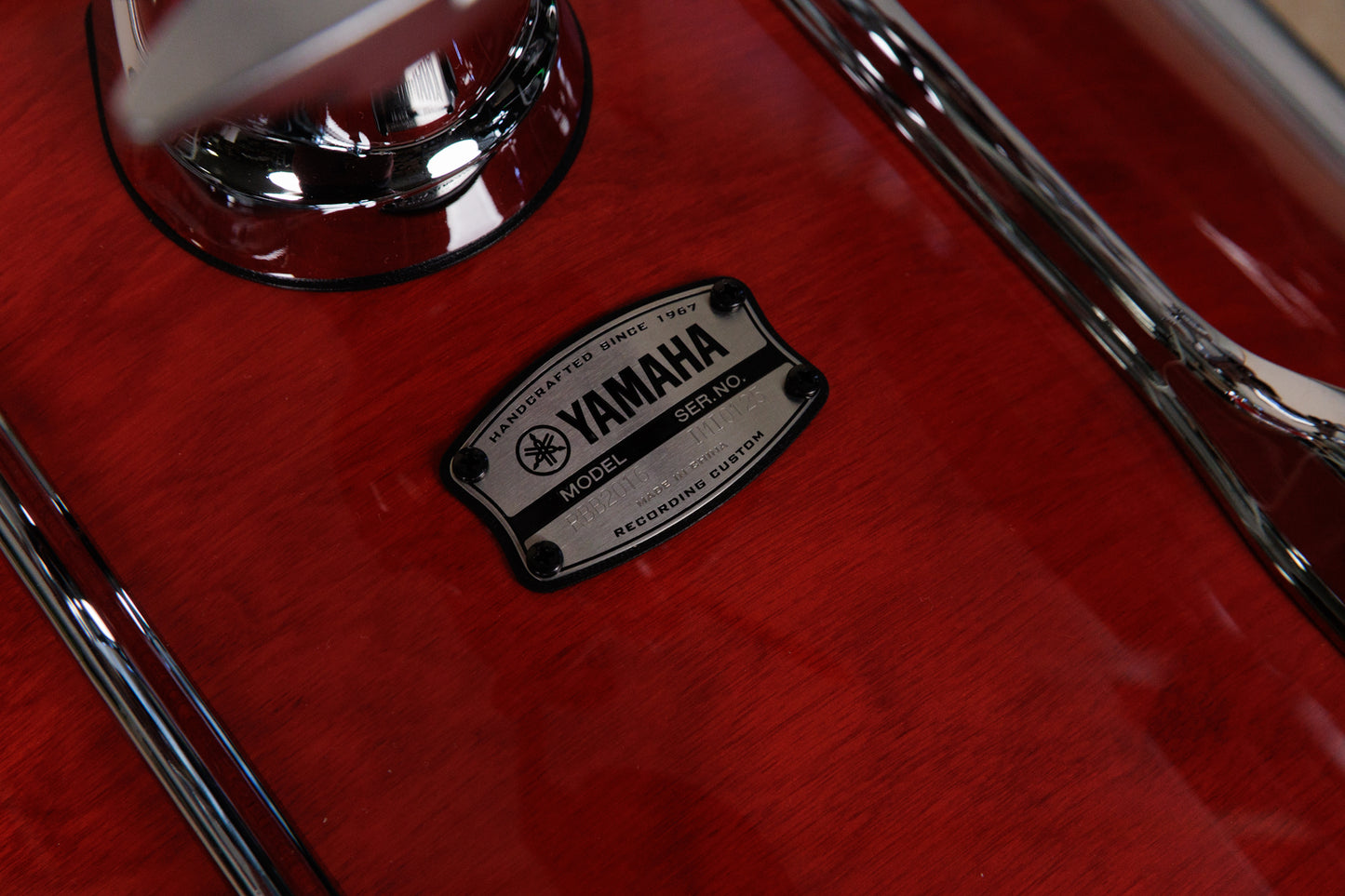 Yamaha Recording Custom Autumn Red Lacquer Drum Set 16x20 8x12 and 13x14
