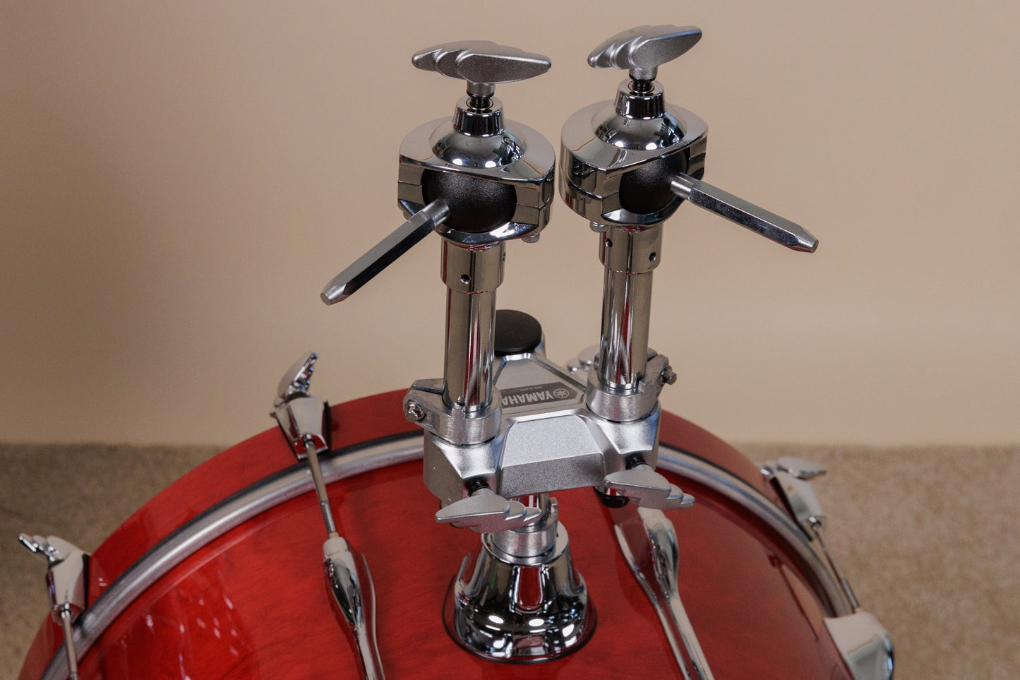 Yamaha Recording Custom Autumn Red Lacquer Drum Set 16x20 8x12 and 13x14