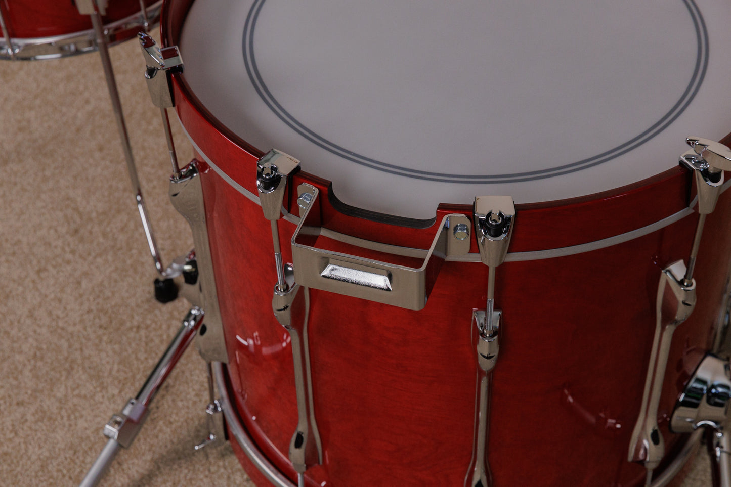 Yamaha Recording Custom Autumn Red Lacquer Drum Set 16x20 8x12 and 13x14