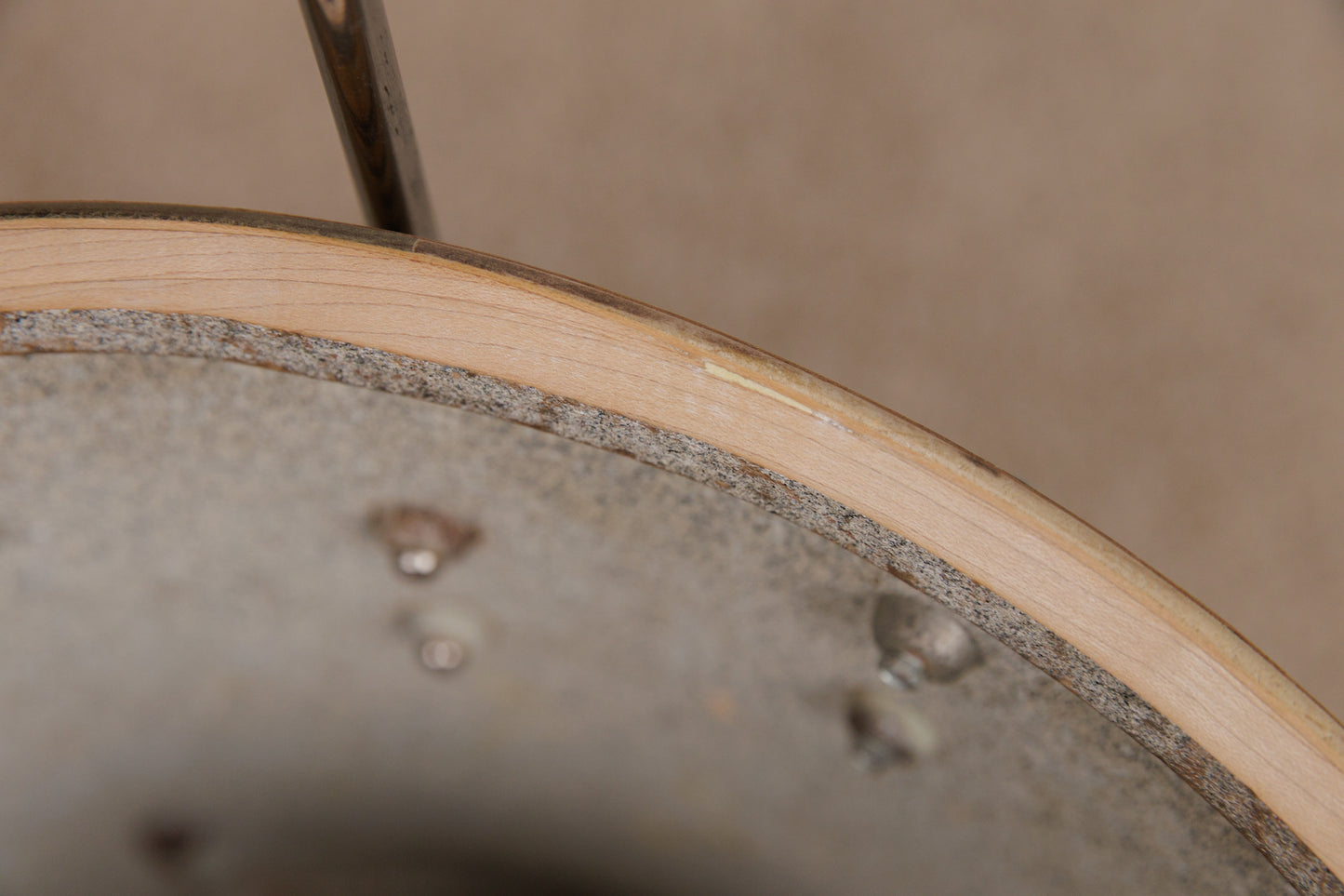 1970s Ludwig Standard 16x16 Lemon Strata Floor Tom