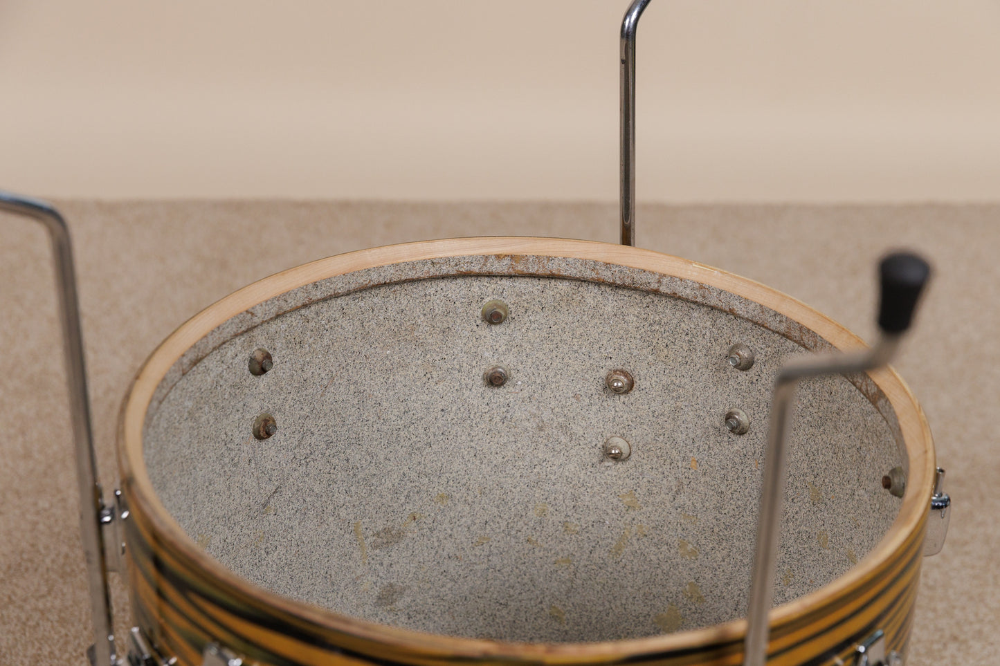1970s Ludwig Standard 16x16 Lemon Strata Floor Tom