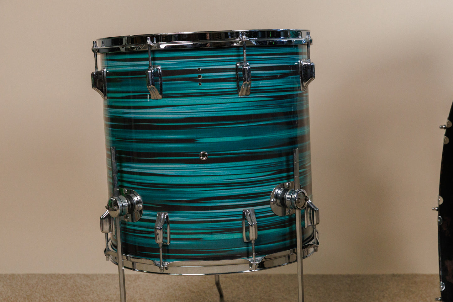 Vintage Rogers Turquoise Strata 14x22 8x12 and 16x16 Drum Set