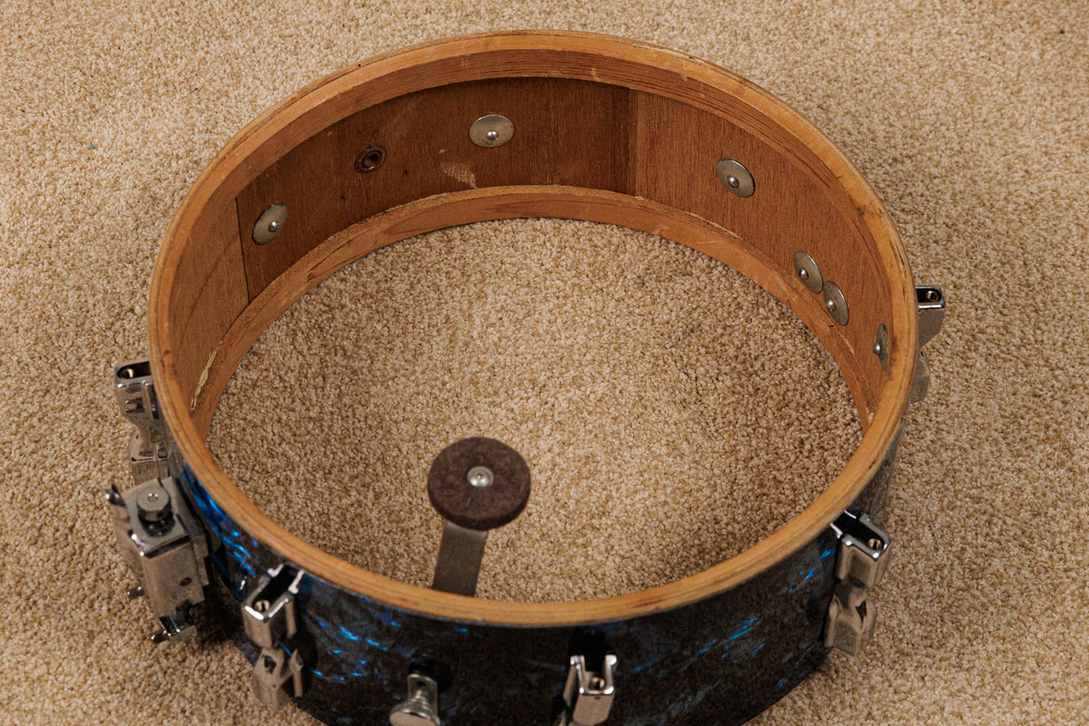 1960s MIJ Blue Diamond Pearl Drum Set 14x20 8x12 14x14 and 5x14