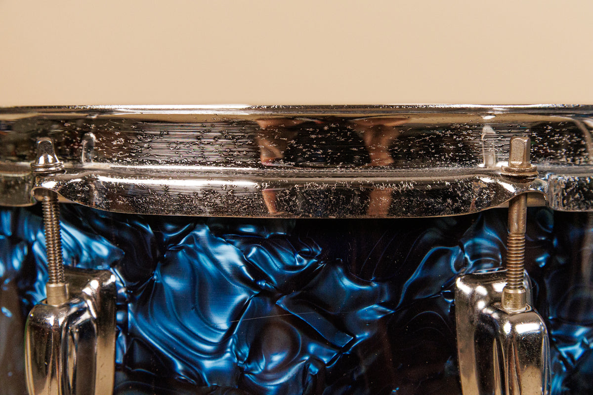 1960s MIJ Blue Diamond Pearl Drum Set 14x20 8x12 14x14 and 5x14
