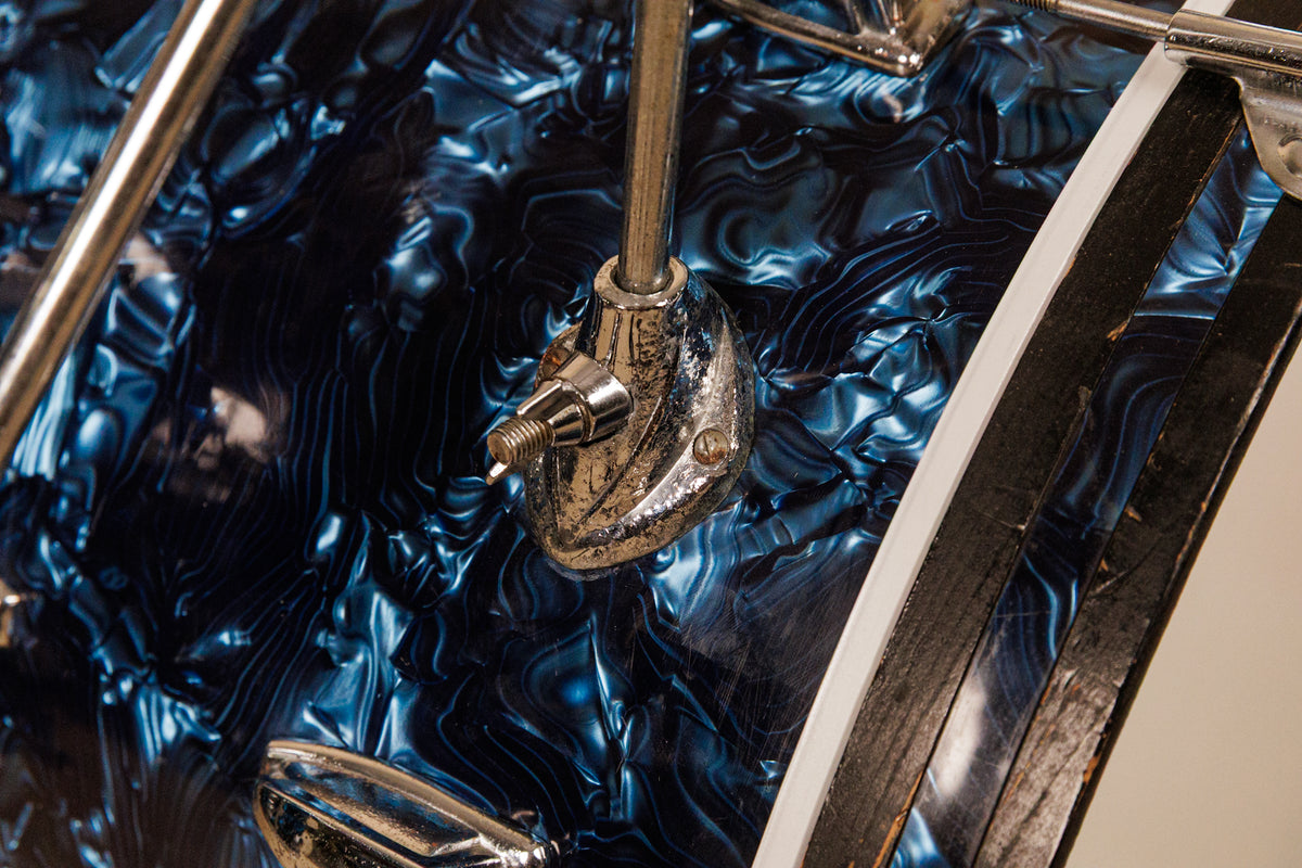 1960s MIJ Blue Diamond Pearl Drum Set 14x20 8x12 14x14 and 5x14