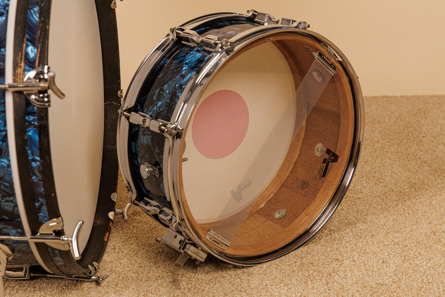 1960s MIJ Blue Diamond Pearl Drum Set 14x20 8x12 14x14 and 5x14