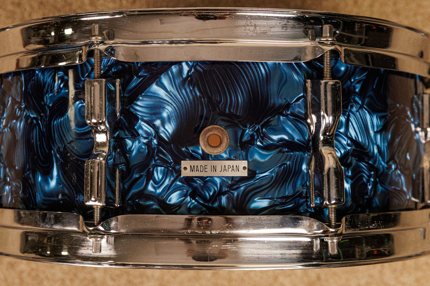 1960s MIJ Blue Diamond Pearl Drum Set 14x20 8x12 14x14 and 5x14