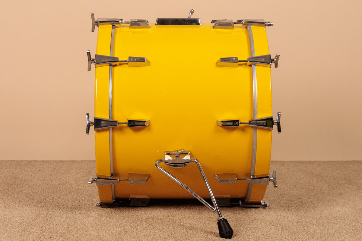 Sonor 17x22 Sonorlite Yellow Lacquer Bass Drum