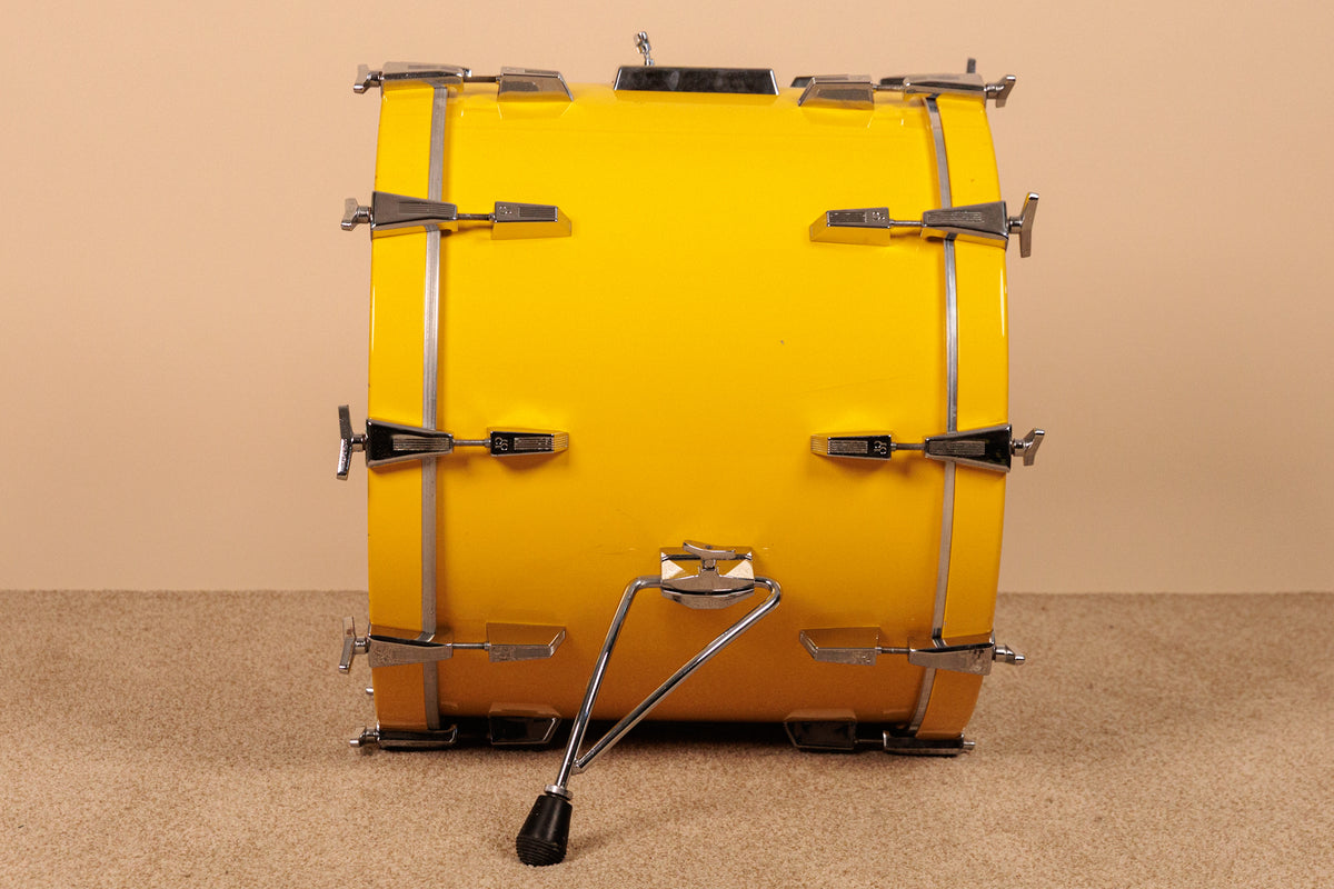 Sonor 17x22 Sonorlite Yellow Lacquer Bass Drum