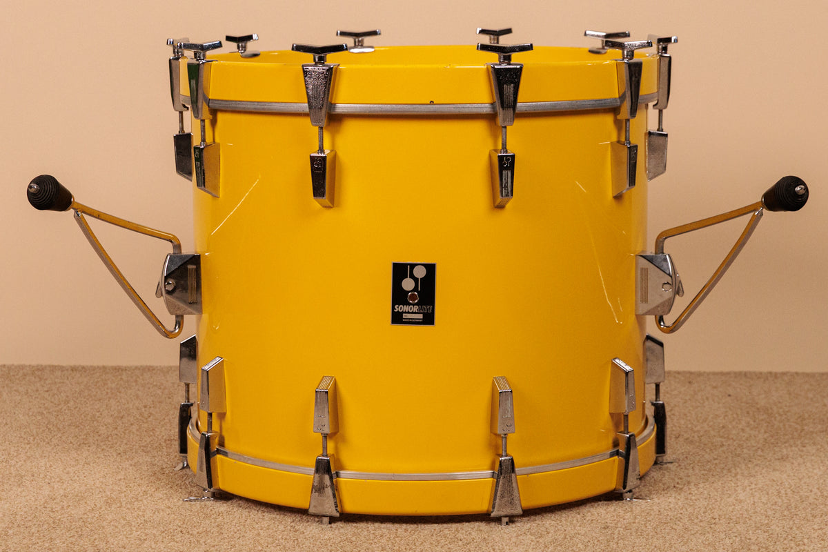 Sonor 17x22 Sonorlite Yellow Lacquer Bass Drum