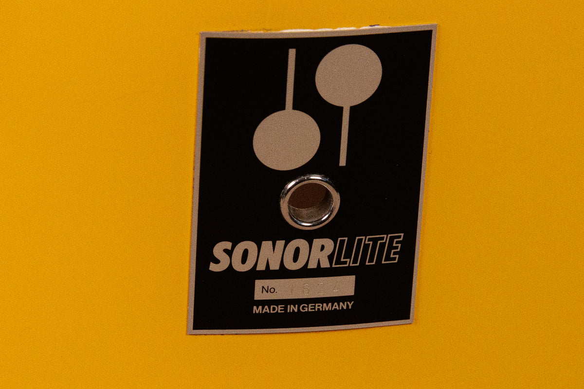 Sonor 17x22 Sonorlite Yellow Lacquer Bass Drum