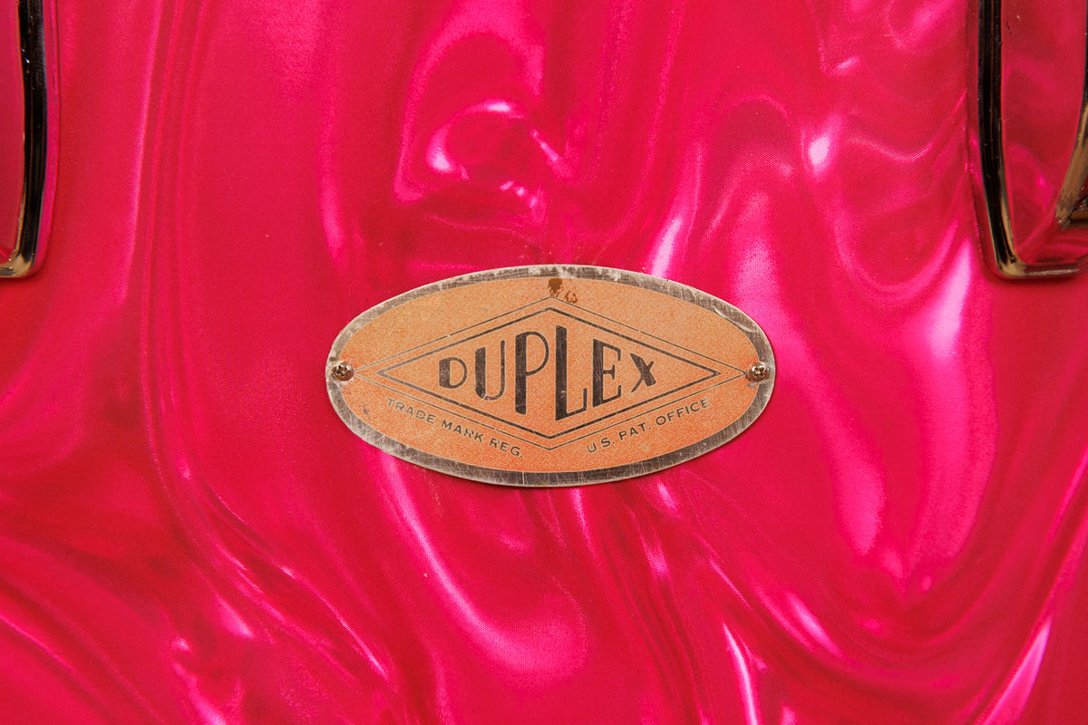 1960s Duplex Tonecraft Pink Satin Flame Drumset