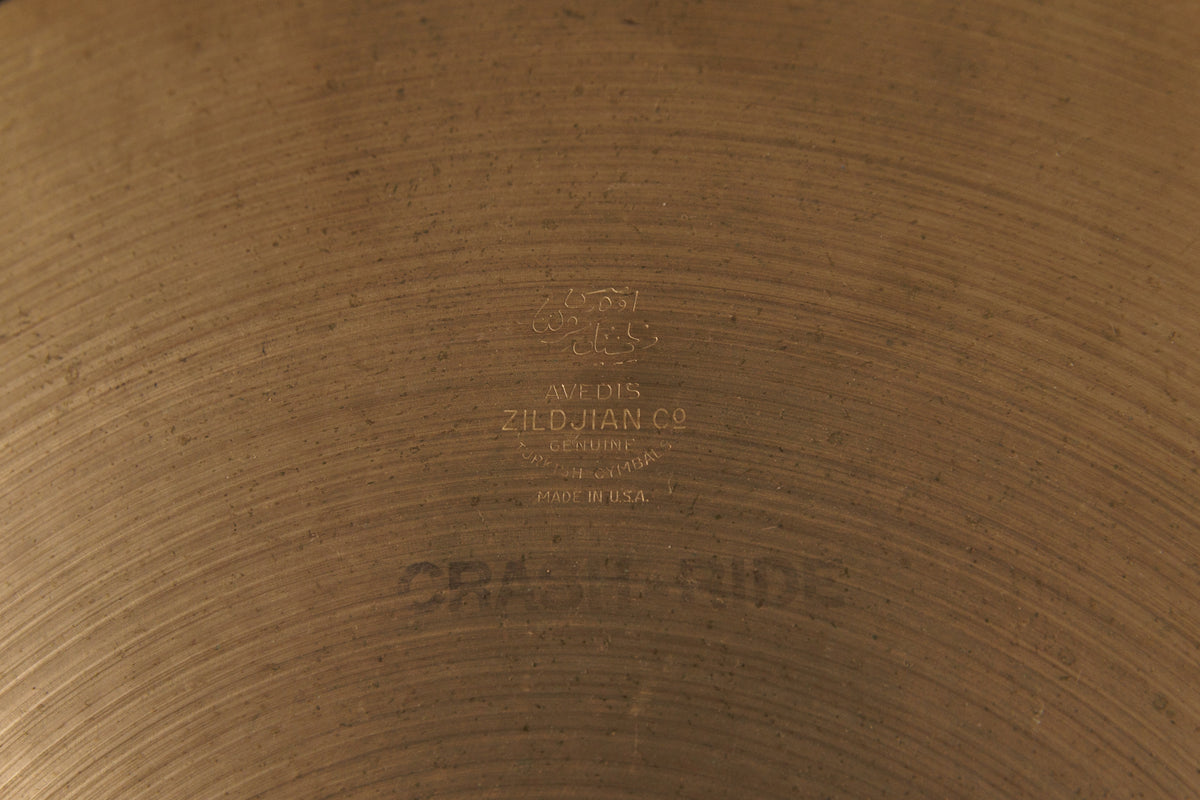 1960s Avedis Zildjian 18" Crash Ride Cymbal 1504g