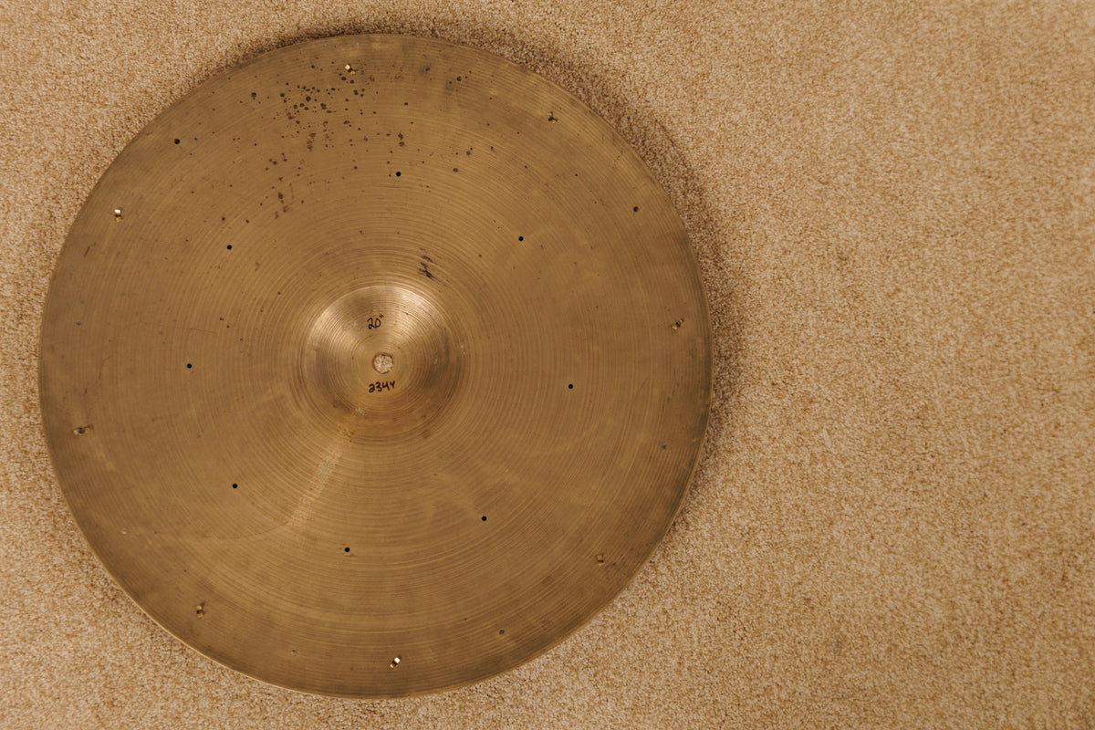 1960s Avedis Zildjian 20" Sizzle Ride Cymbal 2344g
