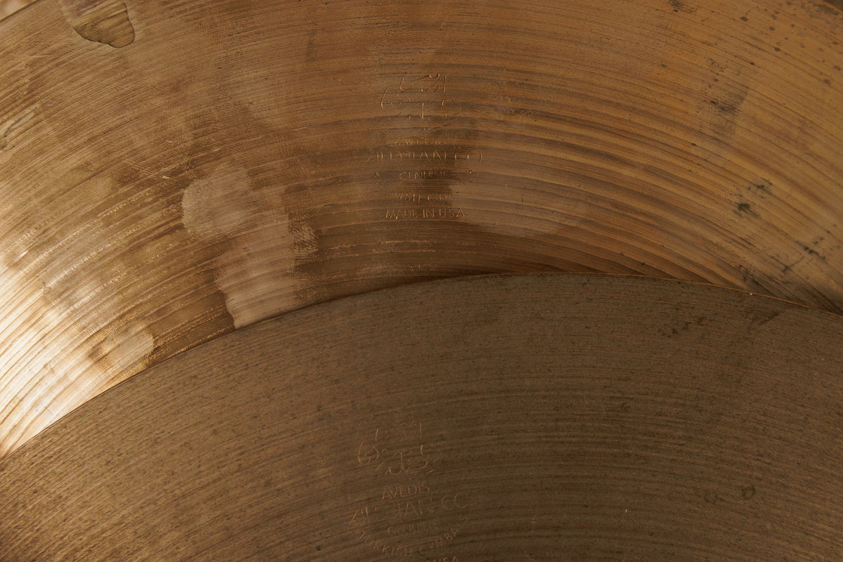 1970s Zildjian A 14" New Beat Hi Hat Cymbals 907g 1541g