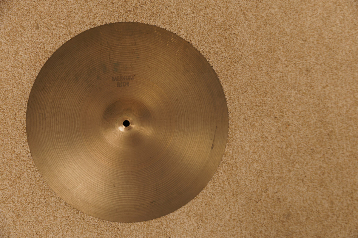 1970s Zildjian A 16" Hollow Logo Medium Ride Cymbal 1358g