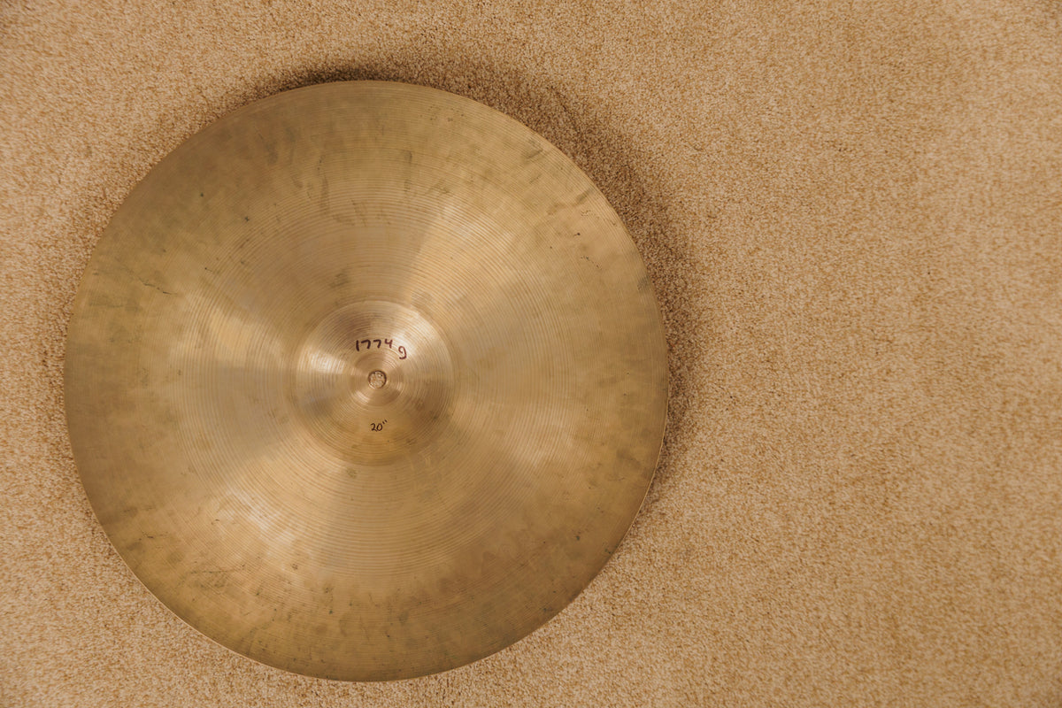 1960s Avedis Zildjian 20" Light Ride Cymbal 1774g