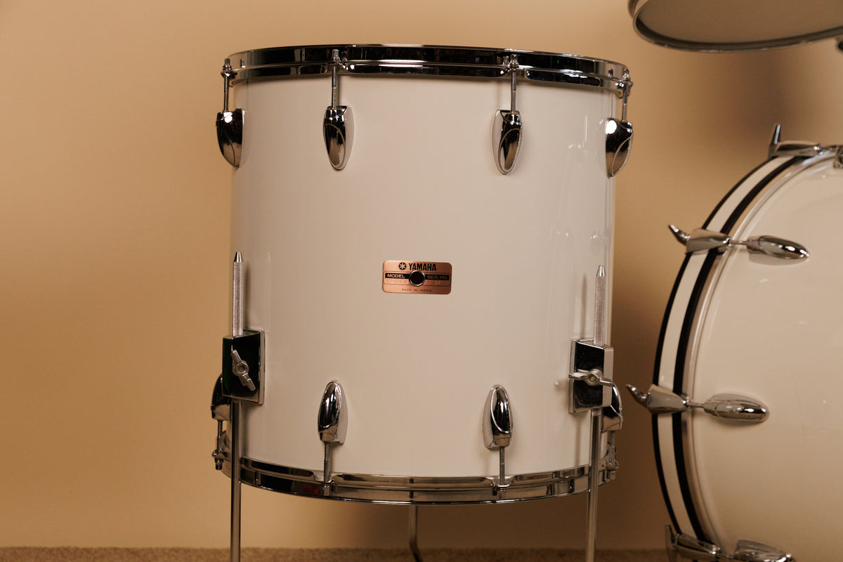 1980s Yamaha 8000 Tour Series White Drum Set
