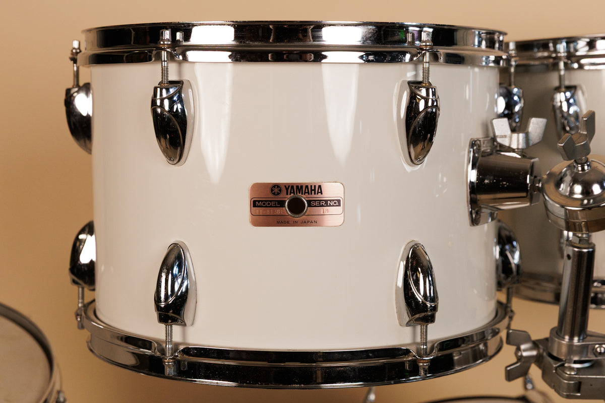 1980s Yamaha 8000 Tour Series White Drum Set