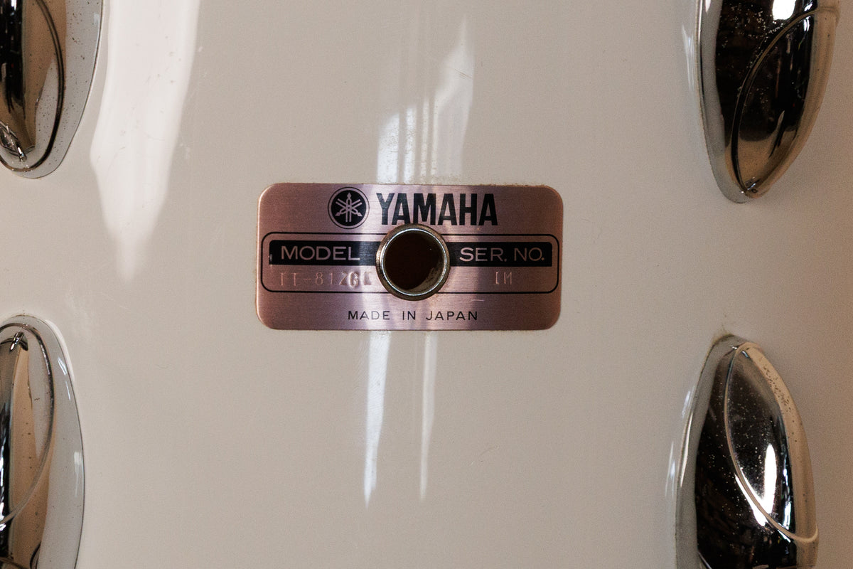 1980s Yamaha 8000 Tour Series White Drum Set