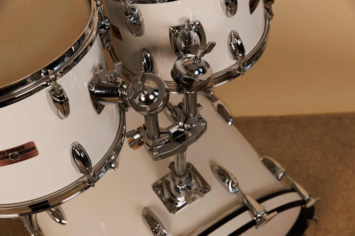 1980s Yamaha 8000 Tour Series White Drum Set