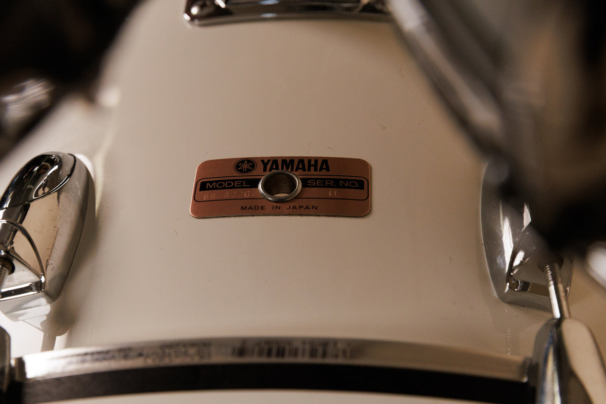 1980s Yamaha 8000 Tour Series White Drum Set