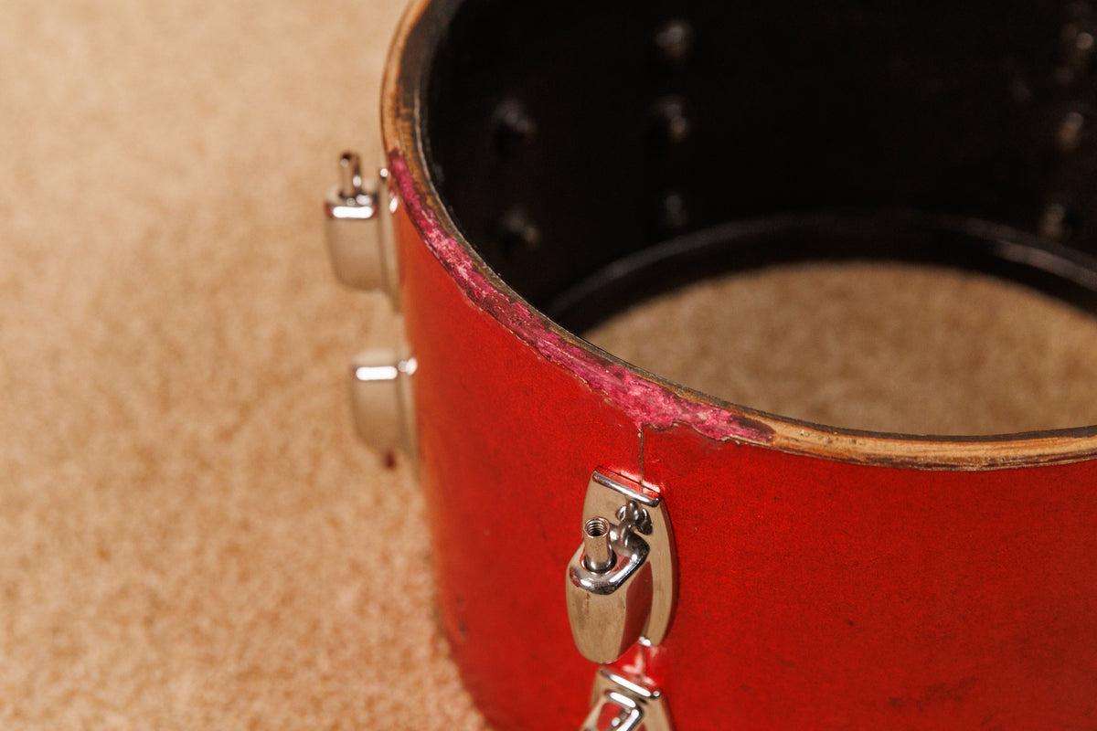 Vintage Ludwig Standard Red Mist Drum Set 14x22 8x12 and 16x16