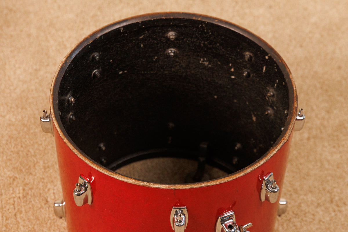 Vintage Ludwig Standard Red Mist Drum Set 14x22 8x12 and 16x16