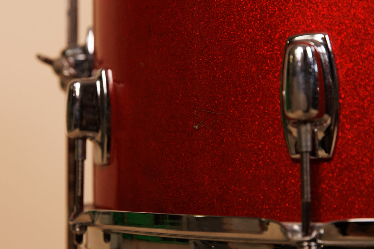 Vintage Ludwig Standard Red Mist Drum Set 14x22 8x12 and 16x16