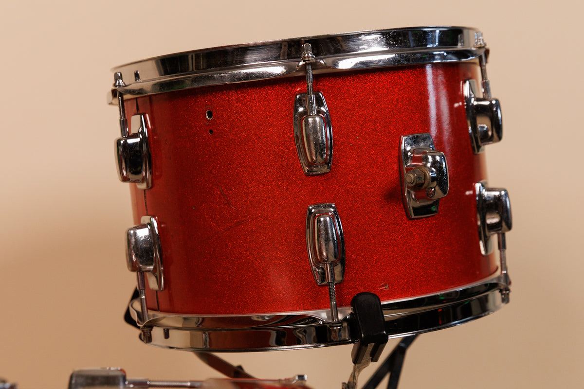 Vintage Ludwig Standard Red Mist Drum Set 14x22 8x12 and 16x16