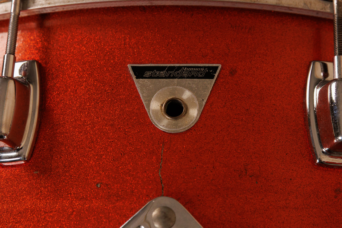 Vintage Ludwig Standard Red Mist Drum Set 14x22 8x12 and 16x16