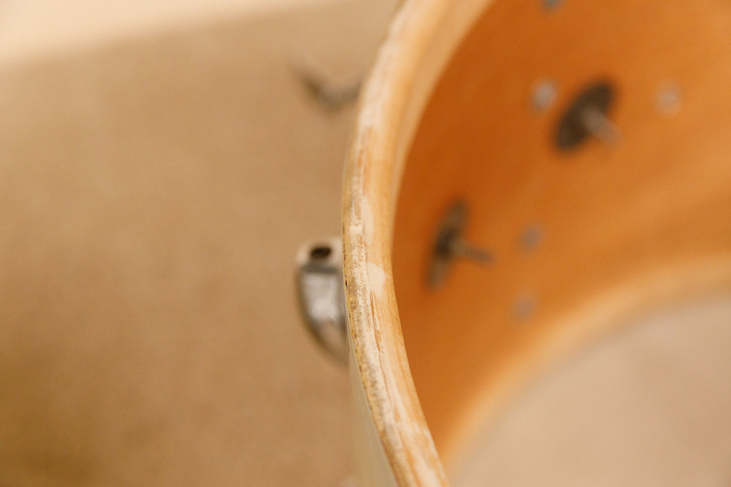 1960s Slingerland "Gene Krupa Deluxe" White Marine Pearl Drum Set