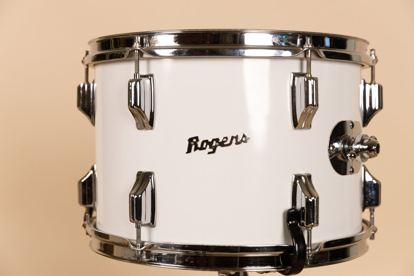 1970s Rogers "New England White" Drum Set 14x22 9x13 16x16