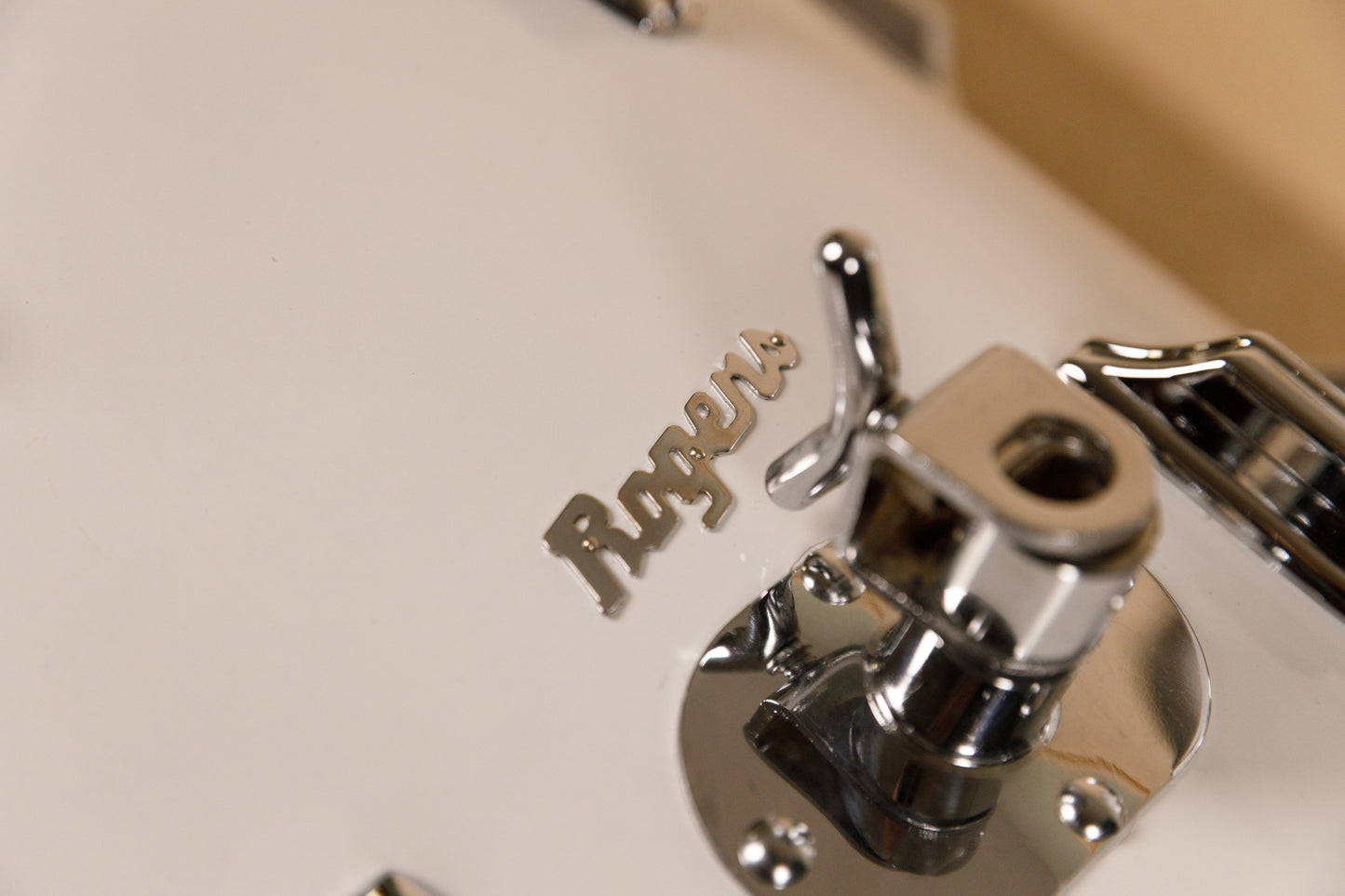 1970s Rogers "New England White" Drum Set 14x22 9x13 16x16