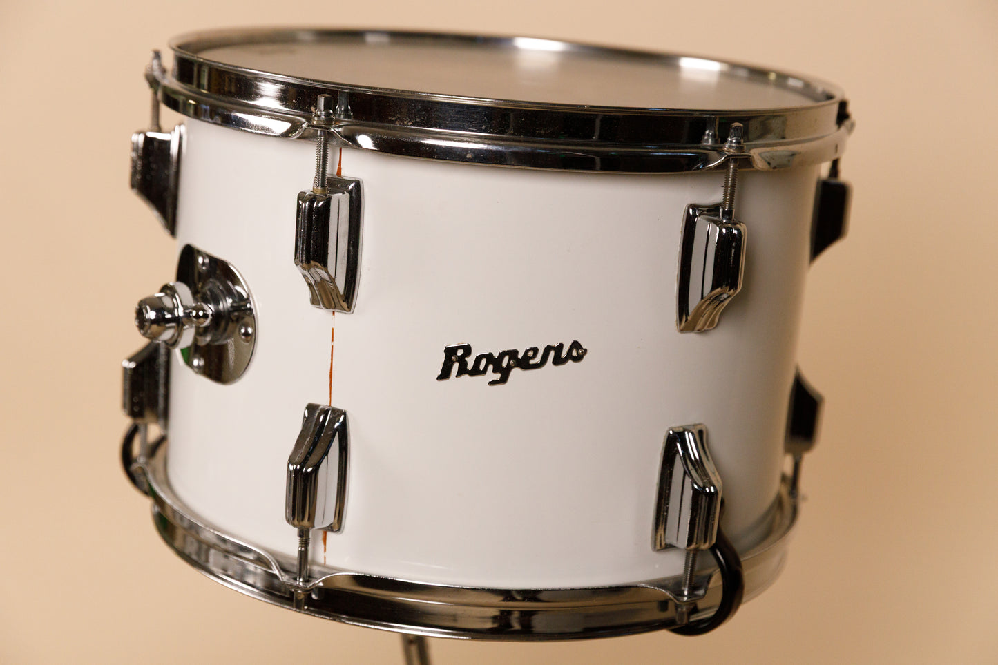 1970s Rogers "New England White" Drum Set 14x22 9x13 16x16