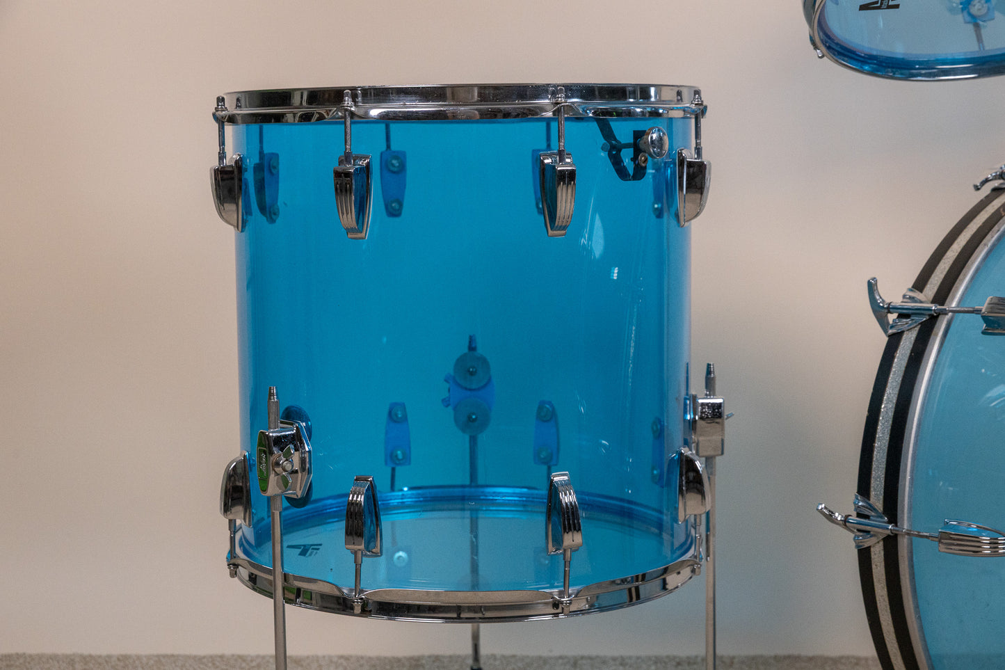 1970s Ludwig Big Beat Blue Vistalite Drum Set