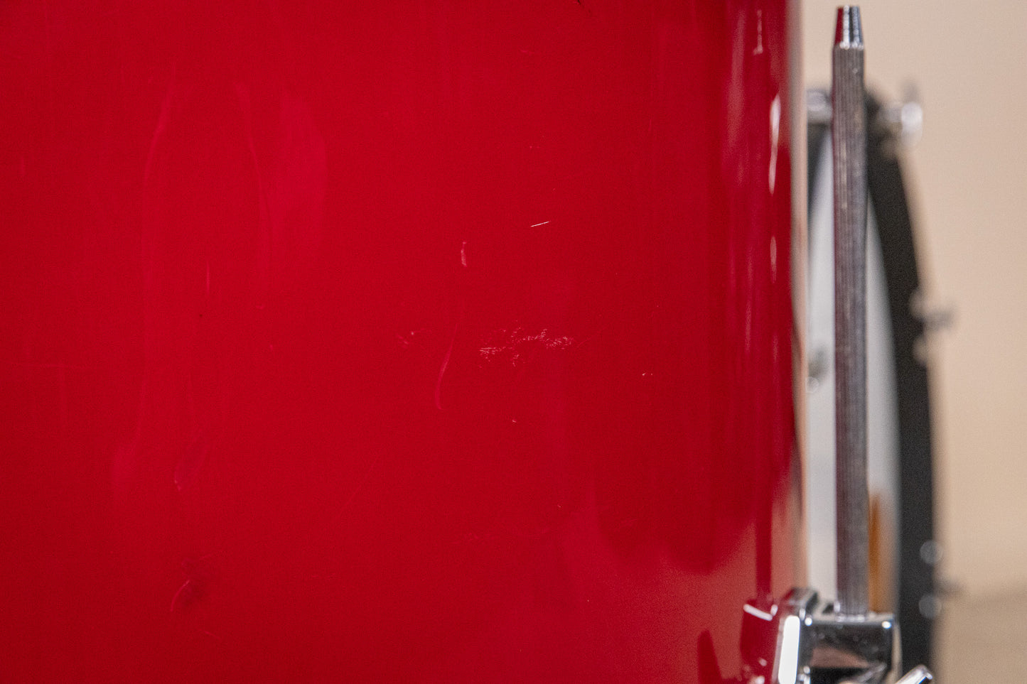 1980s Ludwig "Rocker" Red Cortex Drum Set