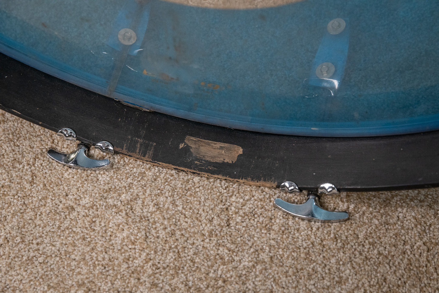 1970s Ludwig Big Beat Blue Vistalite Drum Set