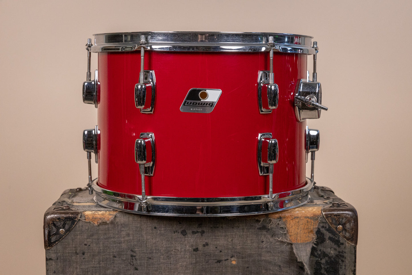 1980s Ludwig "Rocker" Red Cortex Drum Set