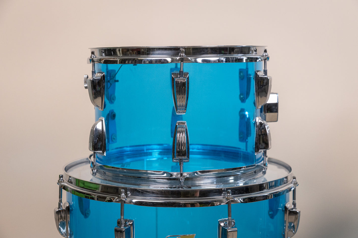 1970s Ludwig Big Beat Blue Vistalite Drum Set